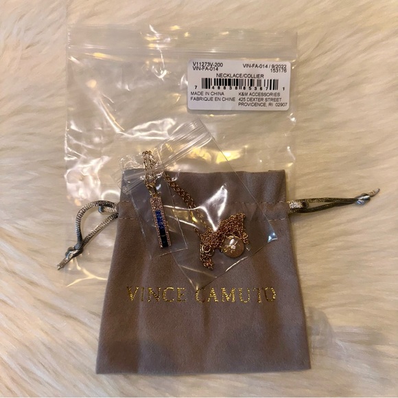 Just In! NIP Vince Camuto Blue Ombré CZ Necklace - Picture 9 of 10